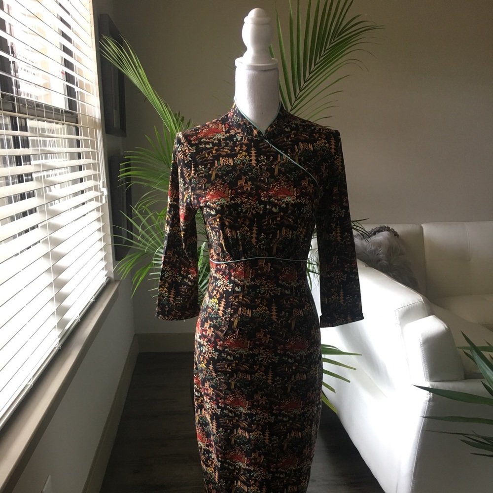 Asian style dress.